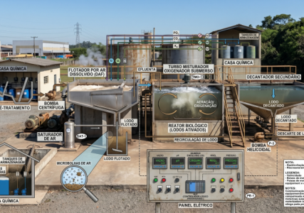 Sistema de Tratamento de Efluentes Industriais (ETE)